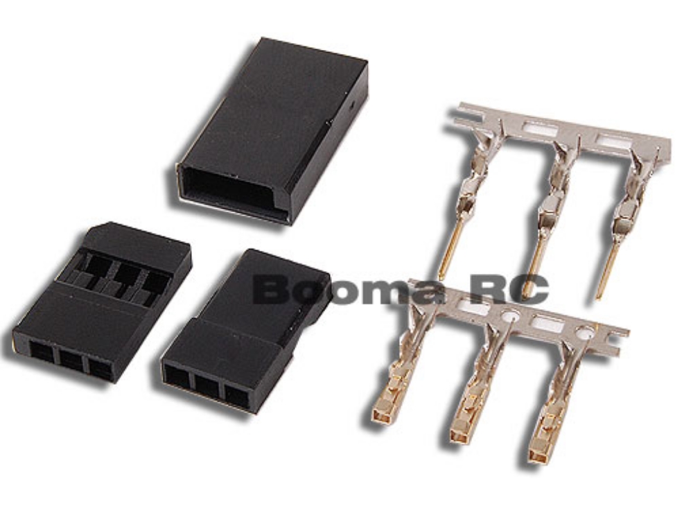 Picture of AR Proline Servo Terminals (JR/futaba) with safety clip Gold Plated (5 Pack)