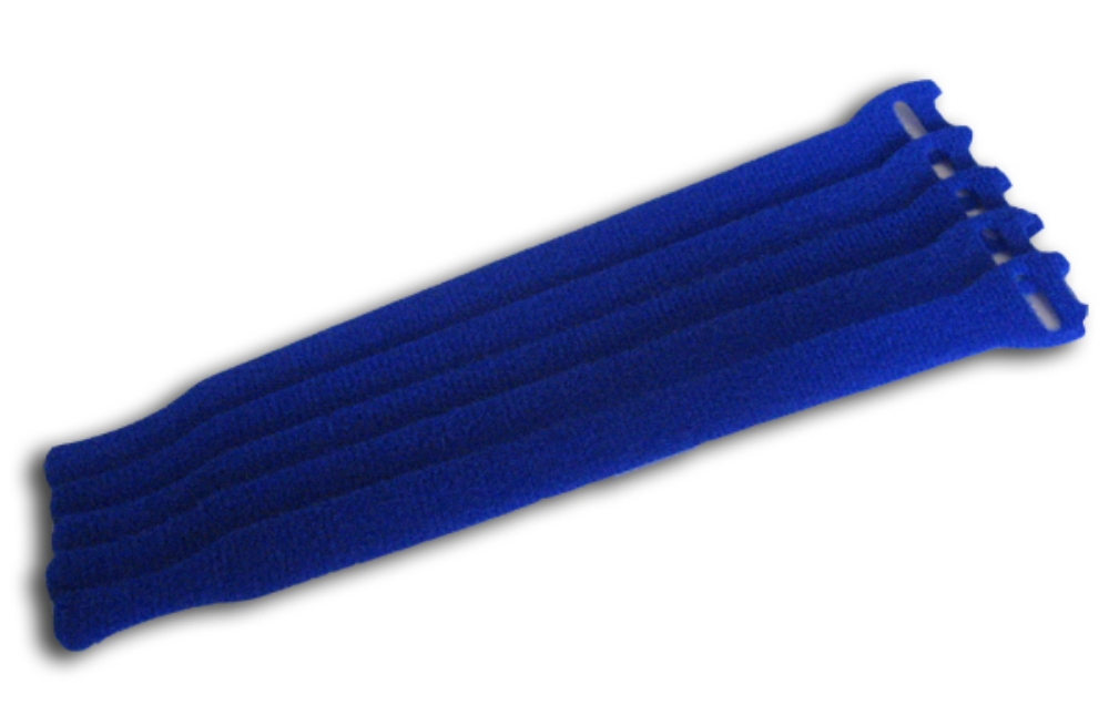 Picture of Blue Velcro Cable Wrap 5 pack