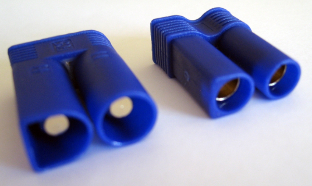 Picture of 2 pack EC5 gold plated 5mm connector