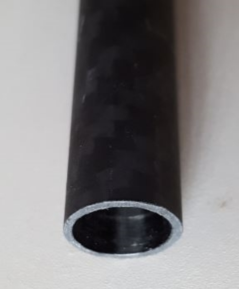 Picture of 8 mm x 1mm wall thickness carbon tube 500 mm length