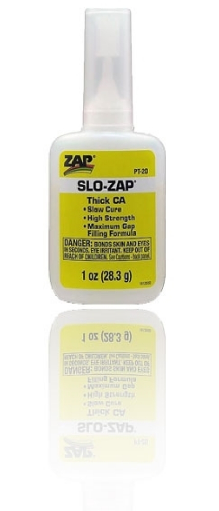 Picture of 1oz SLO- ZAP CA- (Yellow Label) Thick Viscosity