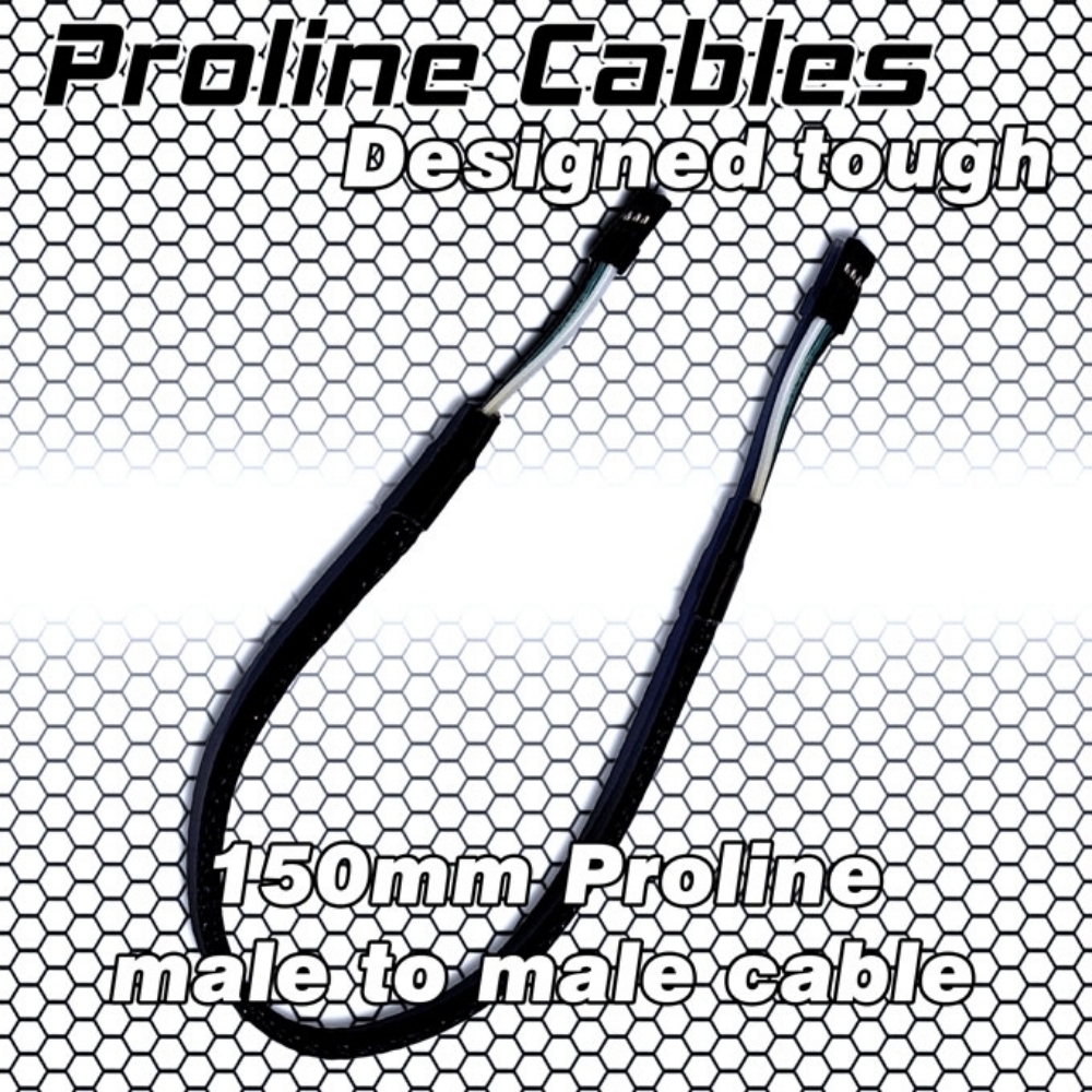 150mm Proline male to male cables
