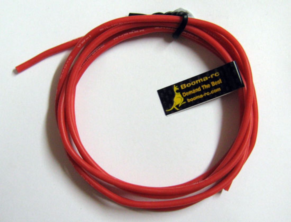 Picture of 1 meters 16AWG Silicon Wire Red 